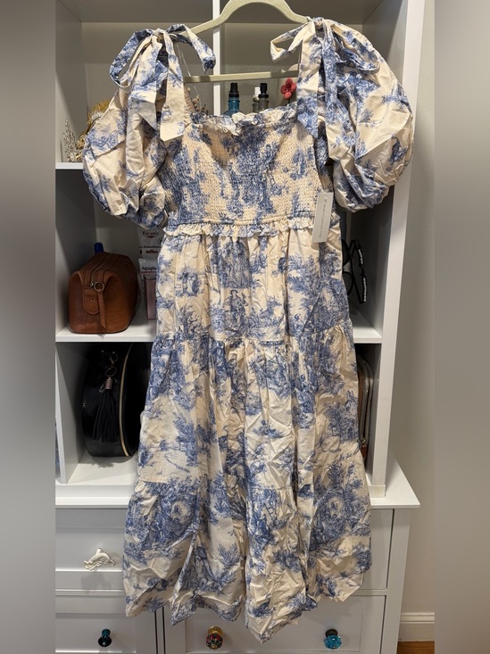 Worth Collective Dresses & Skirts - Worth Collective Blue Toile Smocked Maxi Dress (Original Price $118)
